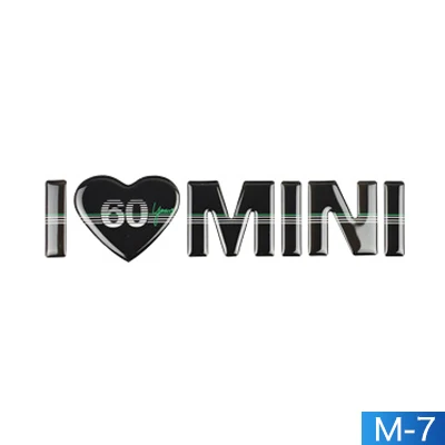 60th Юбилей для Mini Cooper F55 F56 F60 R61 R56 аксессуары F56 мини F60 F54 R60 для F60 Countryman R60 R61 F56 R61 Стикеры - Название цвета: M7-Universal