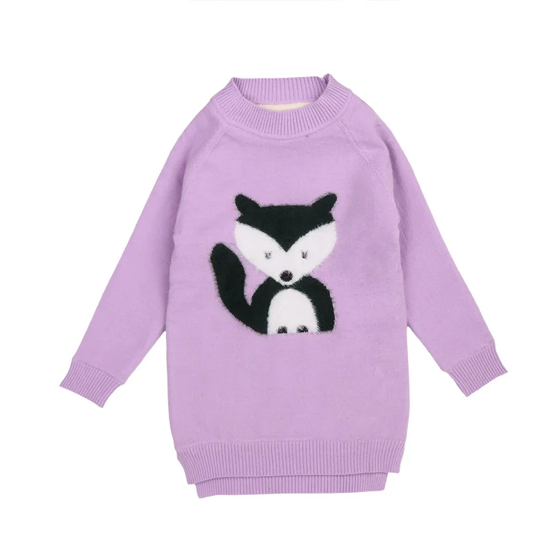 

New 2019 Spring Autumn Children's Knit Sweater Kids O-Neck Sweaters Girl's clothes outerwear pullovers children's clothing