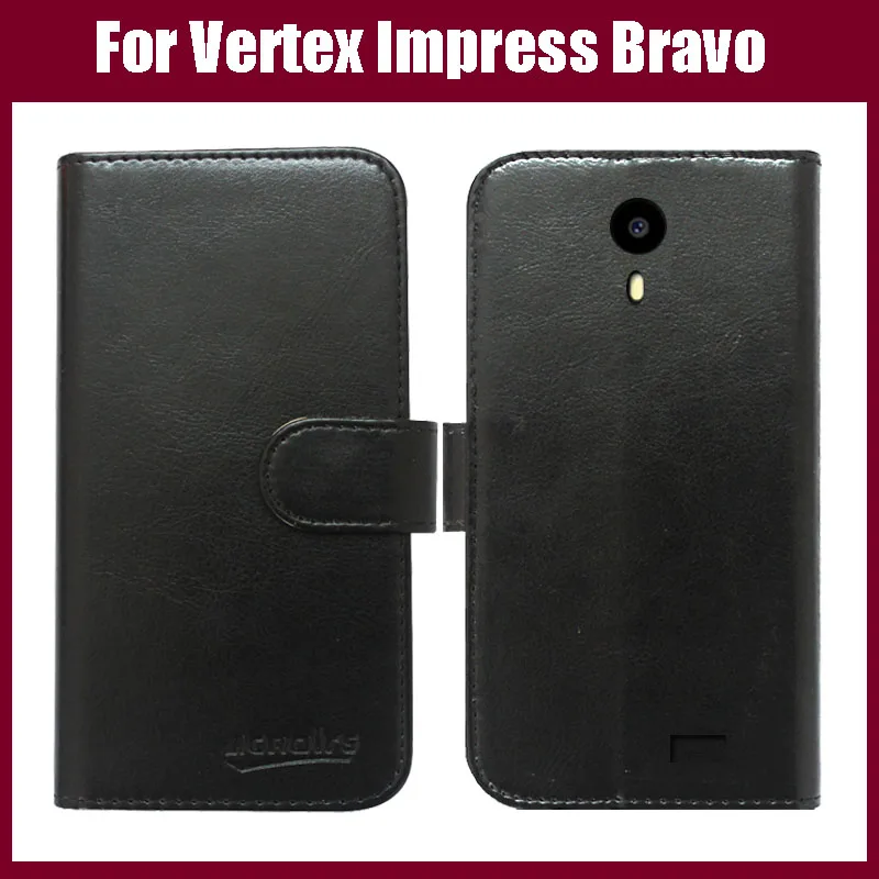 

Чехол Vertex Impress Bravo, Новое поступление, высококачественный кожаный эксклюзивный защитный чехол-книжка для Vertex Impress Bravo, чехол