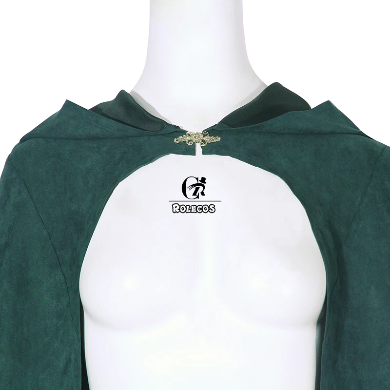 ROLECOS длинный плащ с капюшоном платье в средневековом стиле Косплей Костюм