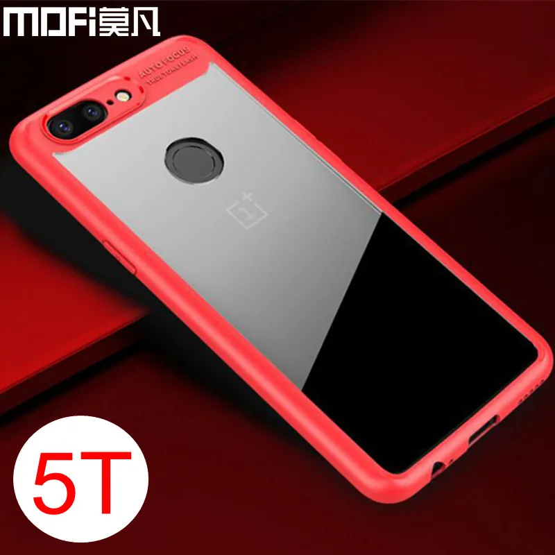 One plus 5t чехол oneplus прозрачная задняя крышка Мягкий край защитный для телефона MOFi
