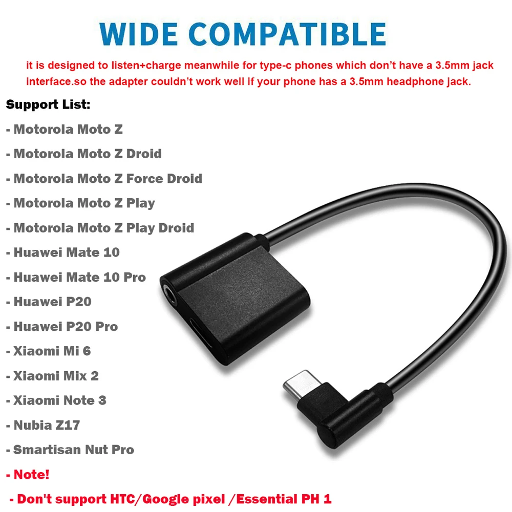 ACCGUYS Тип C Aux аудио кабель для наушников адаптер USB Type папа 3 5 мм Женский Разъем Xiaomi 6
