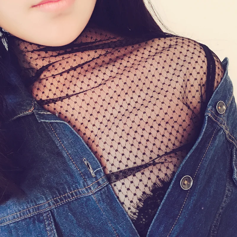 Блузка женская прозрачная сетчатая с принтом 2019 | Женская одежда