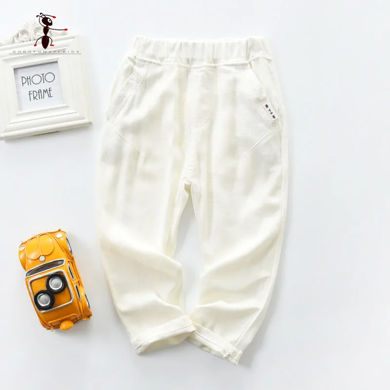 

Kung Fu Ant 2019 7 kinds of Candy Colors Straight full-length pants new summer loose spring boy cotton casual pants 734