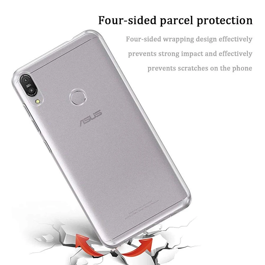 Soft Clear Silicone TPU Case For Asus Zenfone Max Pro M1 ZB601KL ZS620KL ZB570TL ZA550KL ZE620KL ZC520 554 600 551KL Phone |