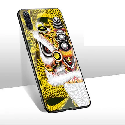 Чехол для xiaomi mi 9, жесткий противоударный чехол для xiaomi mi 9 mi 9 mi 8 mi 8 se explorer Lite mi x 2s mi x 3 mi x3, задняя крышка из закаленного стекла - Цвет: Yello Wu Shi