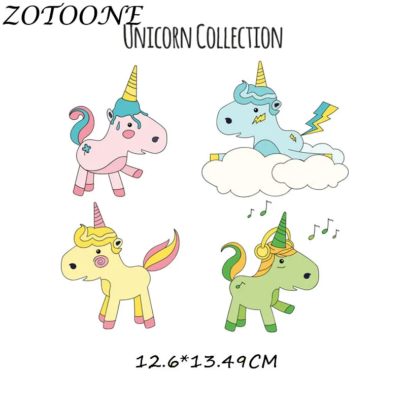 ZOTOONE DIY теплопередача милый мультфильм животных сочетание железа на патчи аппликация Детская одежда платье футболка куртка украшение - Цвет: 830