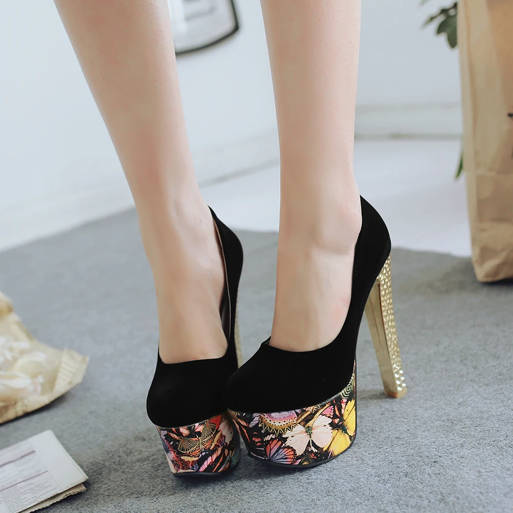 Женские туфли лодочки Arden Furtado на платформе 15 см для ночного клуба вечеринок весну