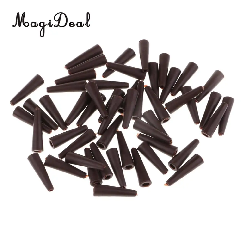 50 шт. резиновые трубки для ловли карпа конусов свинцовых зажимов 20 мм рыболовные