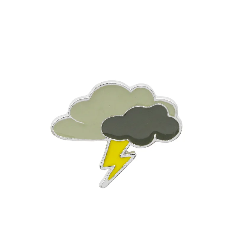 8 сезонов Новые Креативные геометрические значки от солнца с облаками