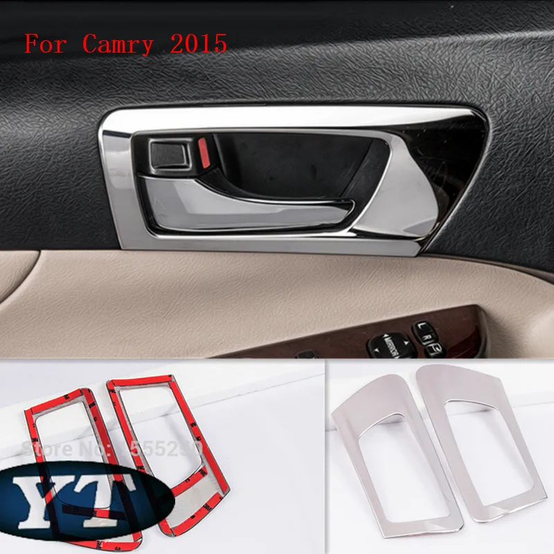 Авто Дверь внутренняя чаша наклейка Интерьер Литье для Toyota Camry 2012-,4 шт./лот, автомобильные аксессуары
