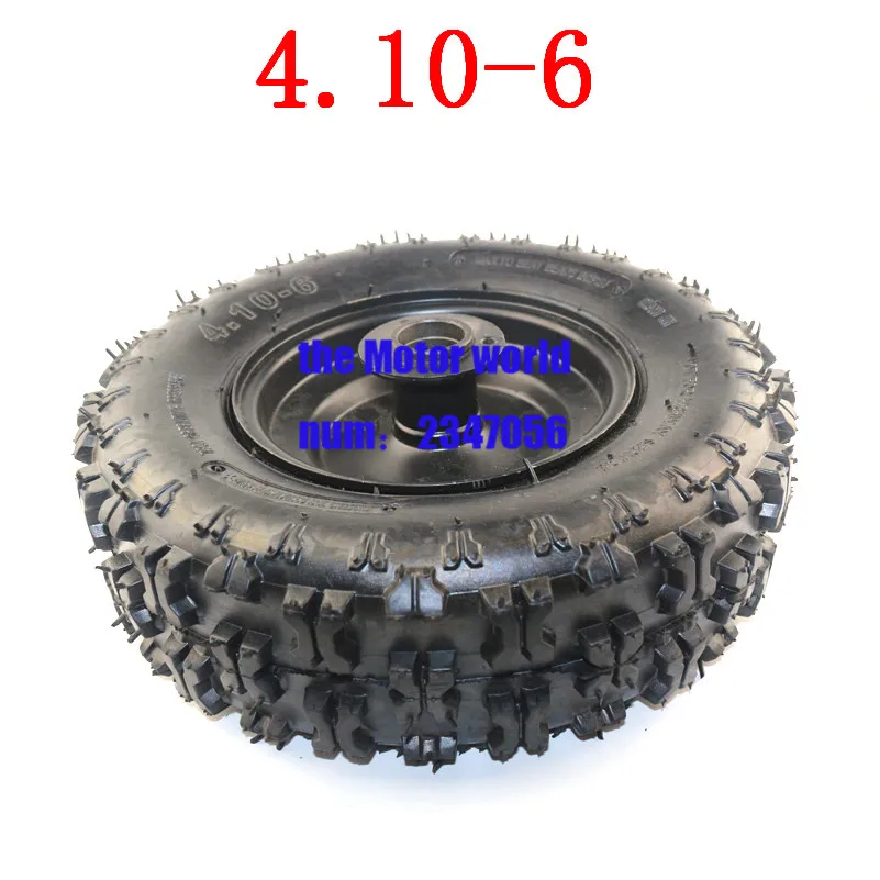 4 10 6 шины и обод подходят для всех моделей ATV Go kart MIni Quad 47cc 49cc snowplow