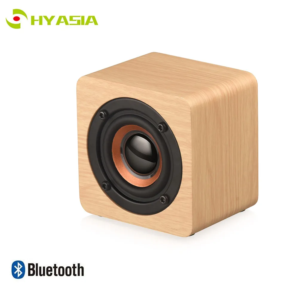 HYASIA портативный мини динамик Bluetooth 4 2 беспроводной деревянный открытый сабвуфер