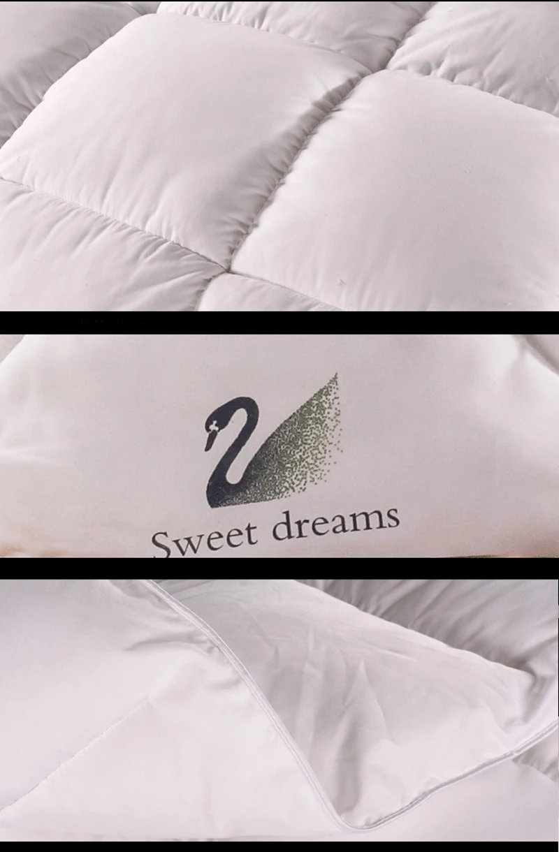 GraspDream белый утиный пух/гусиный пух зимнее одеяло комфортное одеяло пододеяльник с хлопковым покрытием Твин Квин Кинг Размер