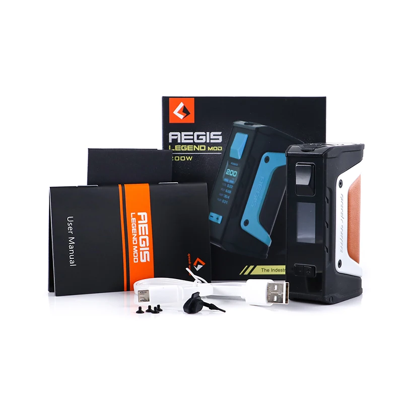 Новый цвет mod Aegis Legend 200 Вт TC Box MOD создано Двойной 18650 батареи электронной сигареты