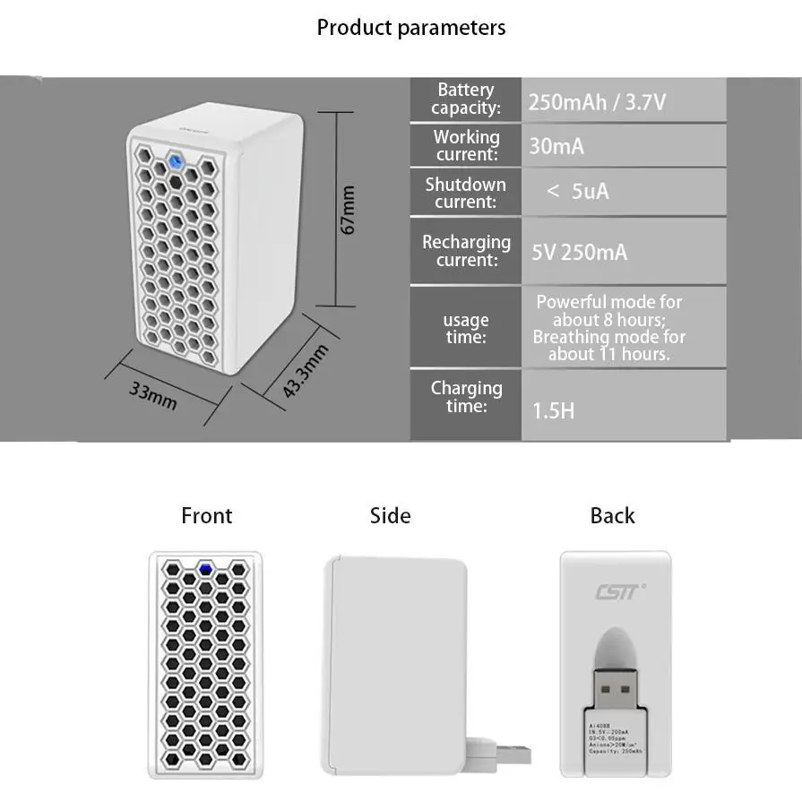 Usb отрицательных ионов Воздухоочистители озонатор воздуха Портативный мини