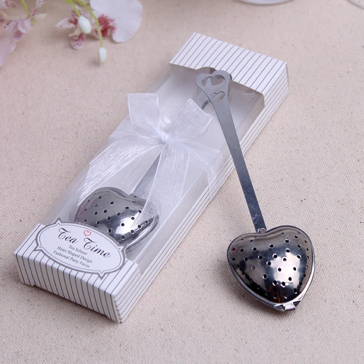Перфорированная ложка-ситечко в форме сердца для заваривания чая элегантной