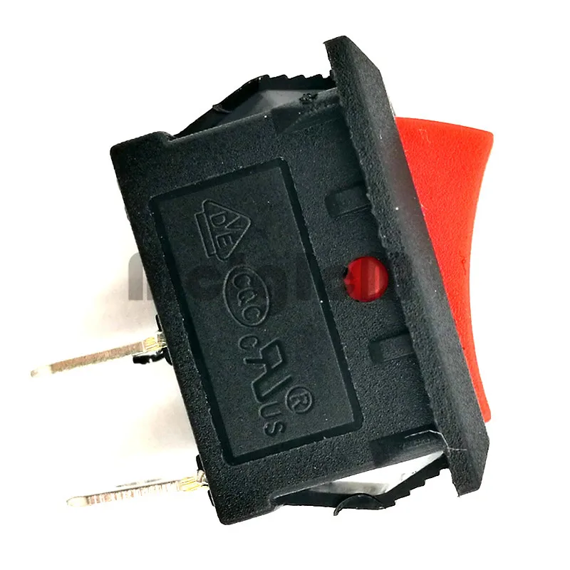 30 шт. Мини лодка кулисный переключатель 2 Pin ВКЛ ВЫКЛ 6A 250 В AC / 10A 125 15*21 мм I/O SPST
