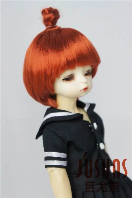JD363 6-7 дюймов 16-18 см синтетический мохер кукольные парики 1/6 YOSD Updo BJD волосы