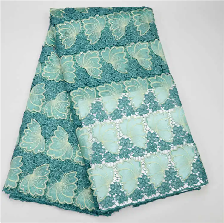 African Laces Fabrics Embroidered French Net Lace Fabric With Stones High Quality Water Soluble Cord For Chrismas Dress | Дом и сад