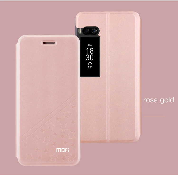 Чехол Mofi для Meizu pro 7, Роскошный кожаный флип-чехол с подставкой, Стильный чехол-книжка для Meizu pro 7 plus, чехол