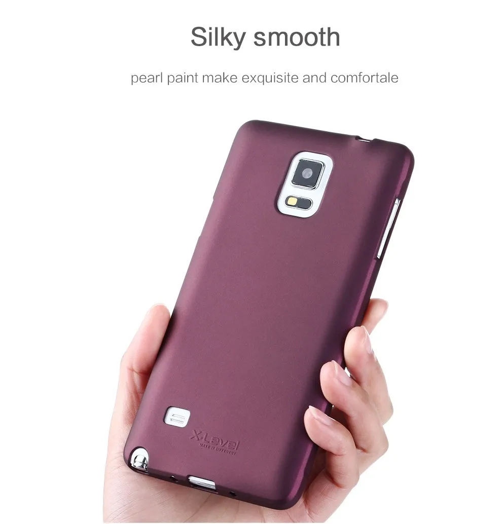 X-Level Guardian Мягкий матовый ТПУ чехол для телефона Samsung Galaxy Note 4 скраб Ультратонкий