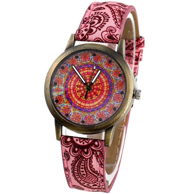 Женские часы с платиновым циферблатом Gnova арабские этнические модные ретро-часы