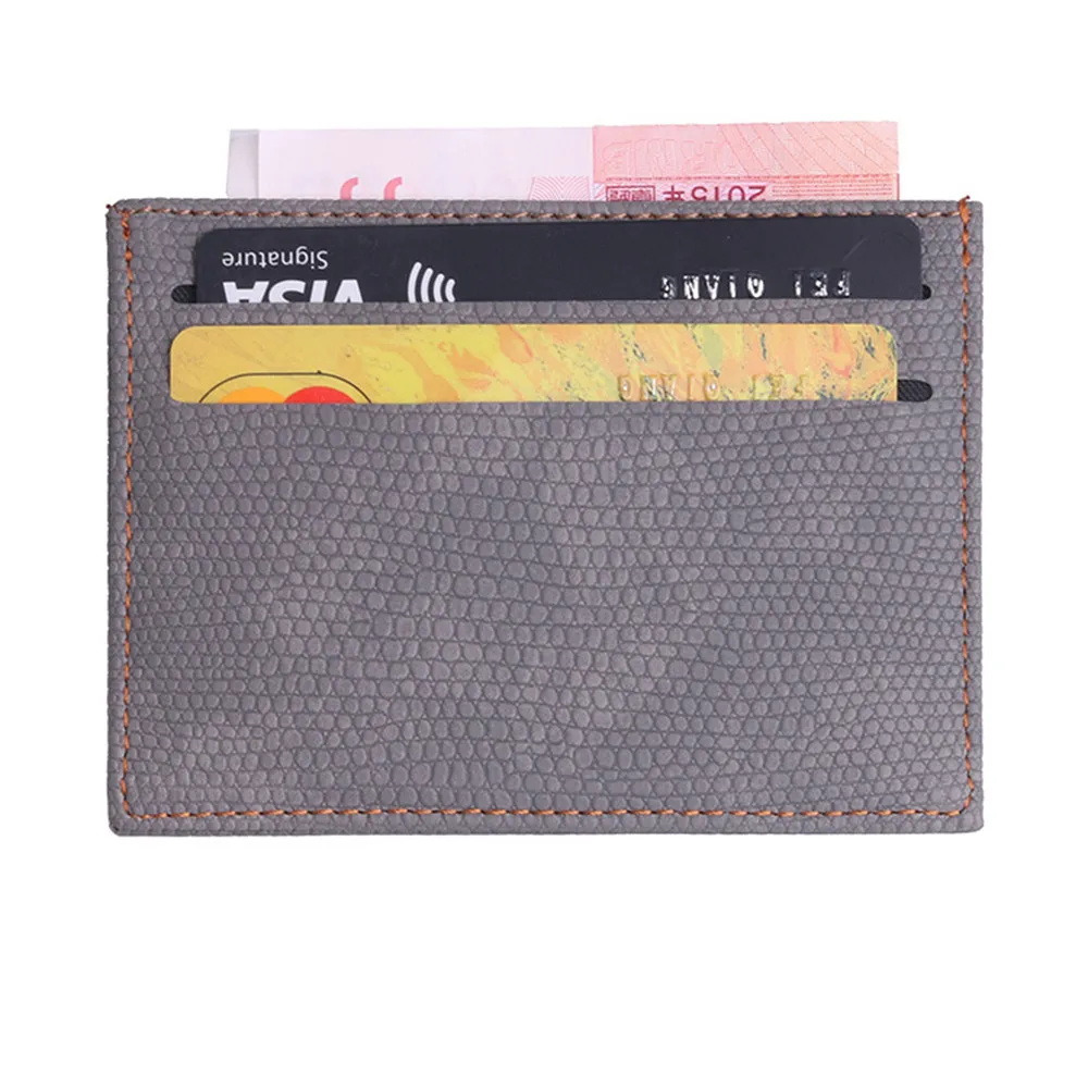 

Slim Mini Card Holder Lizard Pattern Leather Bank Business Id Card Bag Wallet Case For Men Women Travel Accessories