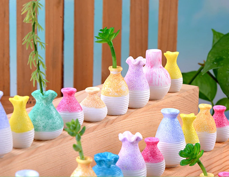 2 шт. ваза из смолы волшебный сад-Террариум статуэтки миниатюры jardin микро