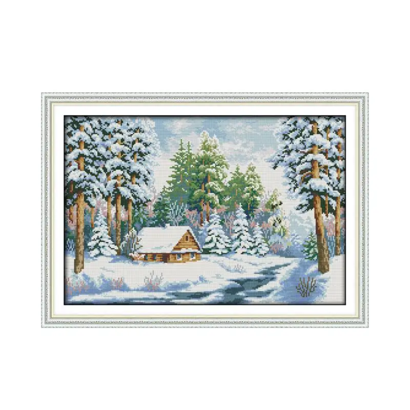 Joy Sunday Вышивка крестом пейзаж 11CT 14CT хлопковая нить картина уличный вид вышивка крестиком наборы для рукоделия Наборы