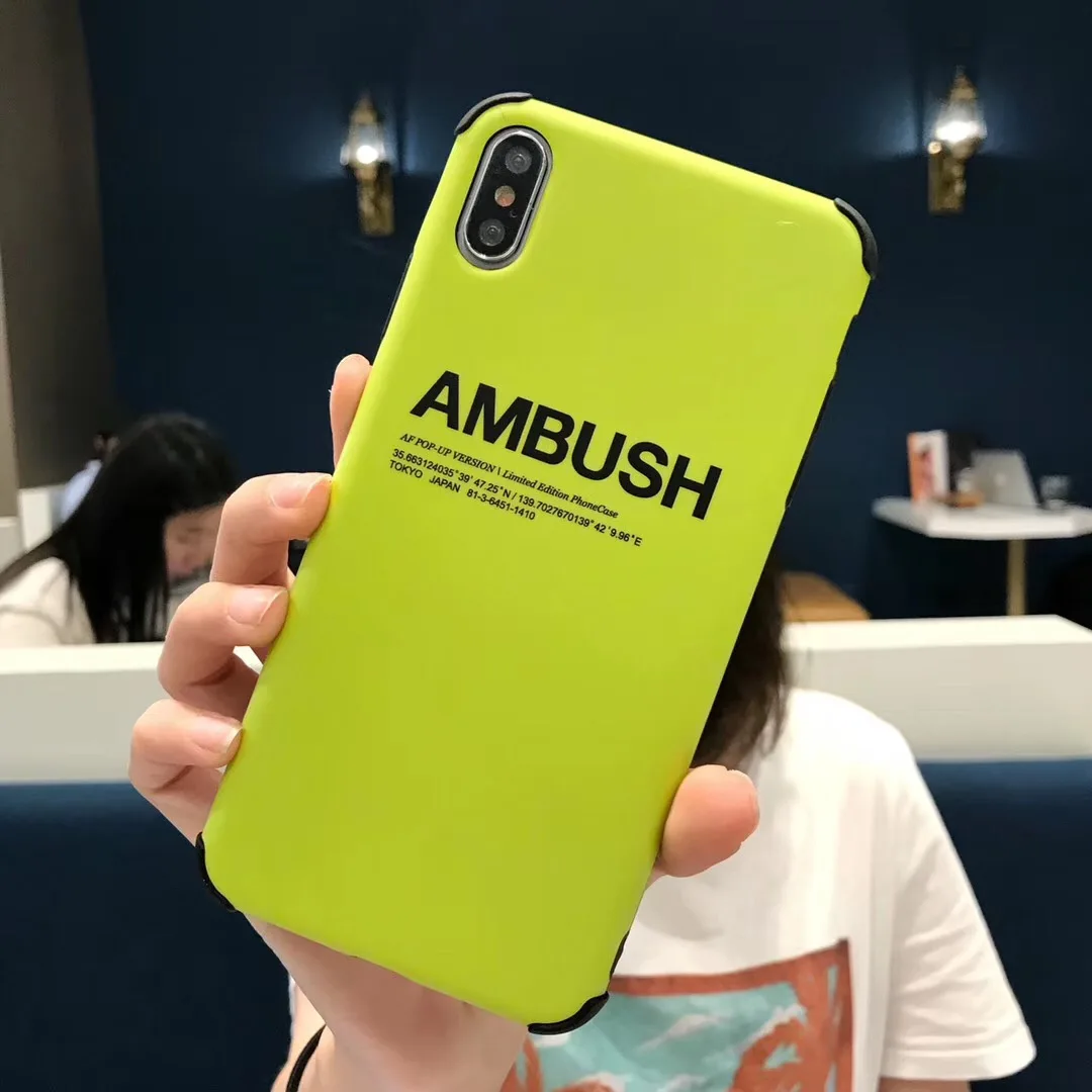 Fashion Japan street AMBUSH Soft silicon cover case for iPhone 11 Pro 7 X 7plus 6 6S plus 8 8plus XS Max Xr Shell Fundas |