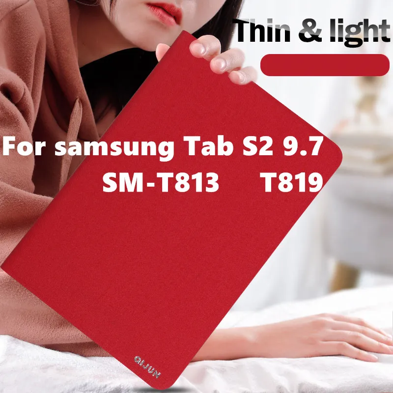 Чехол для samsung Tab S2 9 7 тонкий умный чехол-накладка Samsung Galaxy T819 T815 с чехлом планшета