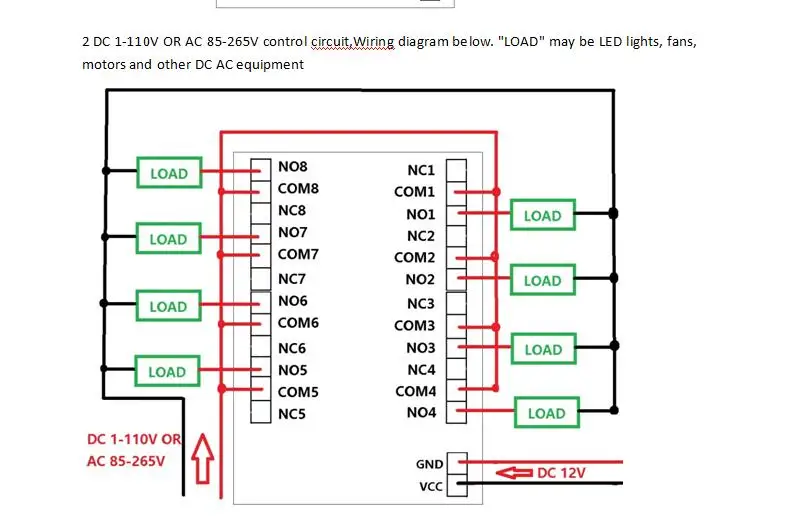 Dc 12V 8Ch Bluetooth реле Android Мобильный пульт дистанционного управления Переключатель 8
