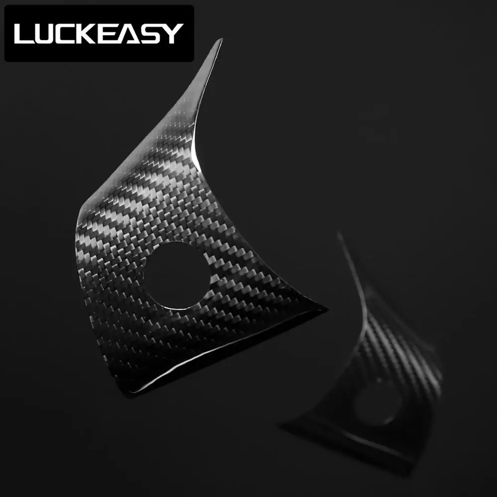 LUCKEASY руль патч для Tesla модель 3- рулевое колесо аксессуары части из углеродного волокна