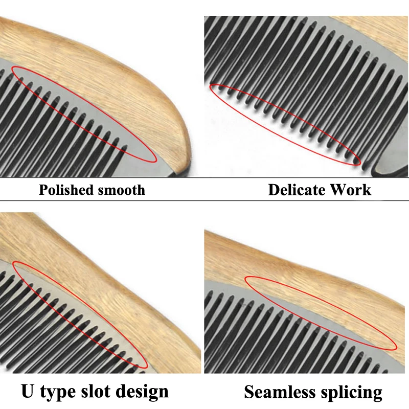 2021 натуральная расческа из сандалового дерева деревянная ручной работы с