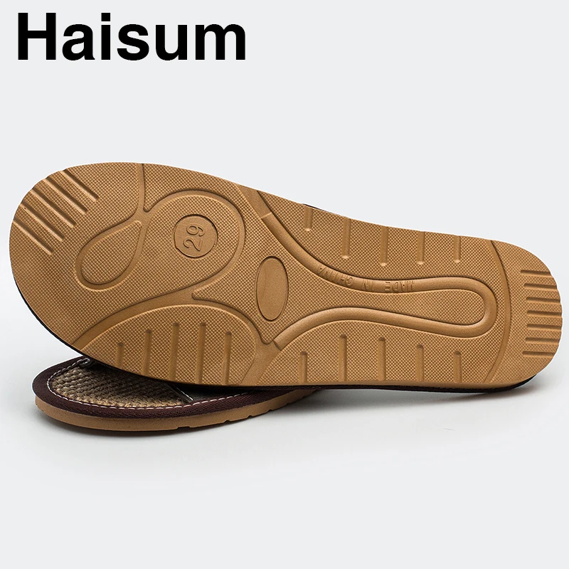 Мужские тапочки; сезон весна-лето; Домашние Нескользящие тапочки из натуральной кожи; Новинка года; Лидер продаж; Tb007