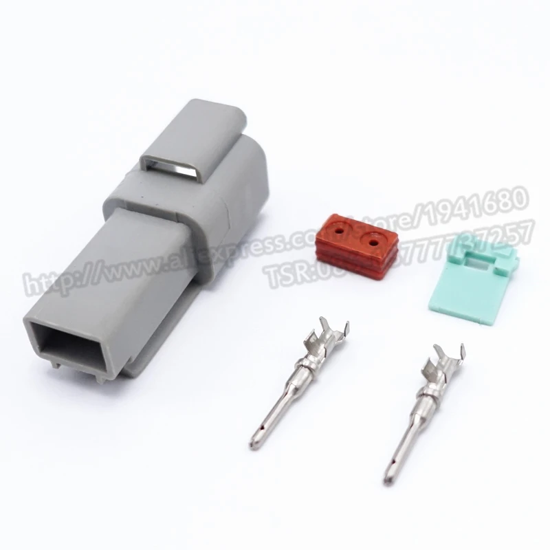 Стиль два контакта водонепроницаемый Электрический провод разъем мужской AT DT