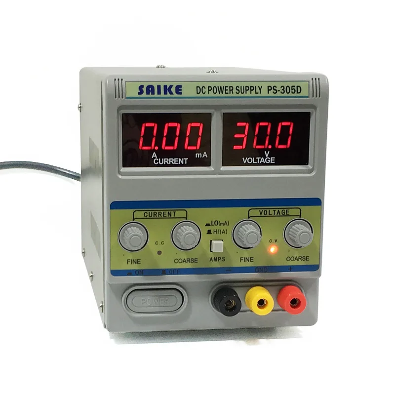 SAIKE 305D постоянного тока Регулируемый источник питания 30 в 5A Напряжение мобильный