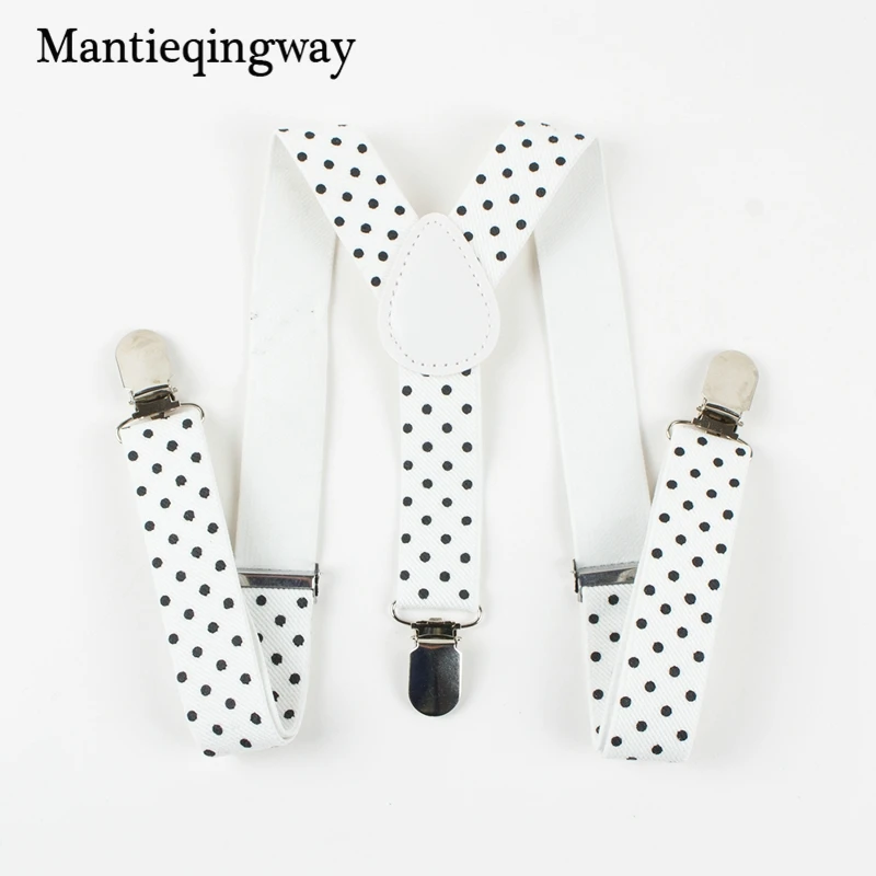 Mantieqingway/Детские подтяжки милые вечерние на бретелях цветные в горошек для