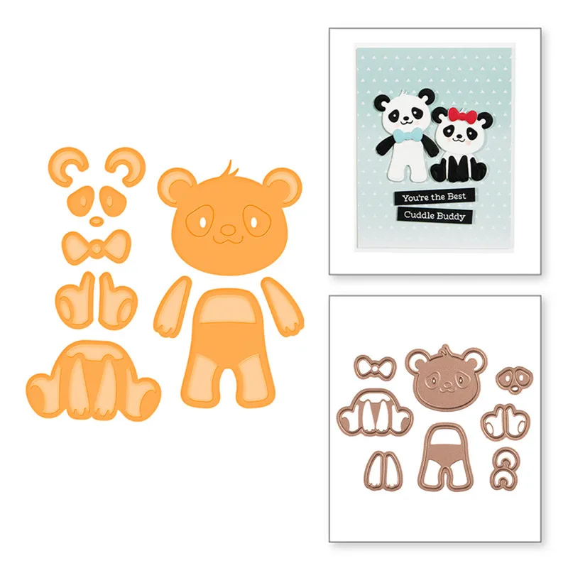 DiyArts Panda металлические режущие штампы новые Скрапбукинг для карт сделай сам