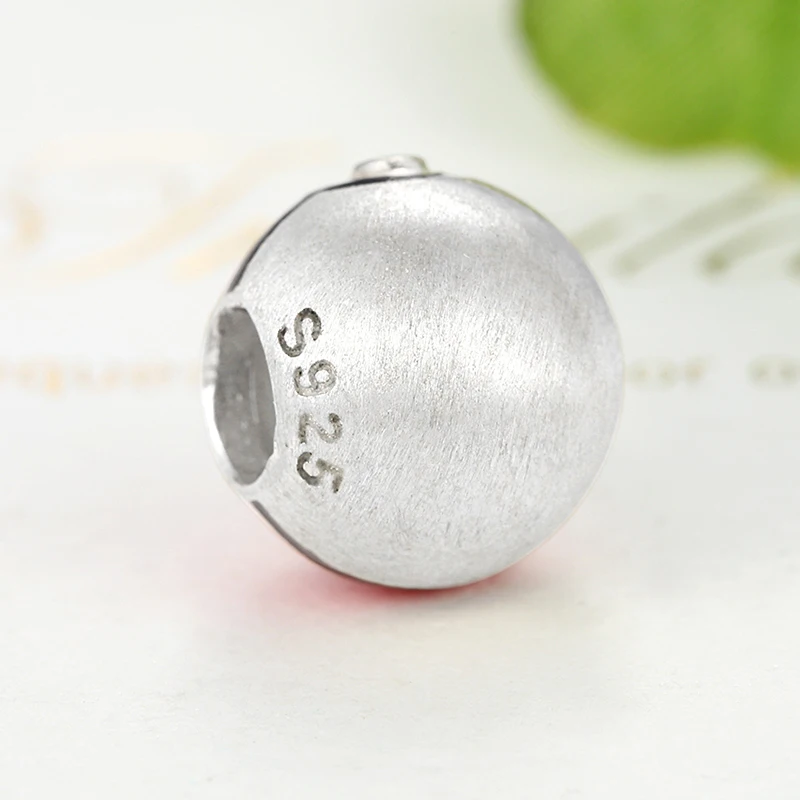 Подлинный 925 пробы Серебряный покебол Покемон красная Эмаль шарик Шарм Fit Pandora
