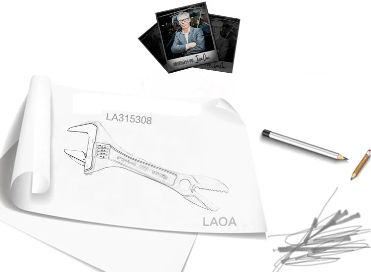 LAOA 8 дюймов обезьянка гаечный ключ профессиональный CR-V Мультитул Аллигатор Регулируемый Gator Grip гаечный ключ инструмент для M3-10 Сделано в Тайване
