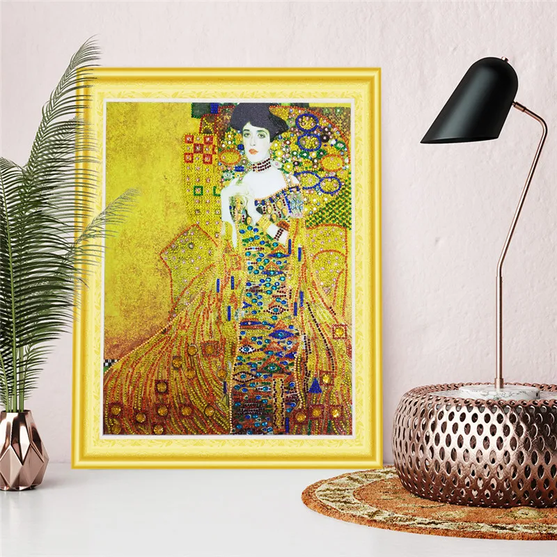 50*40cm Diamond Embroidery Fashion Lady Special Shaped Painting Needlework Rhinestone 5d Drill DIY Crystal | Дом и сад