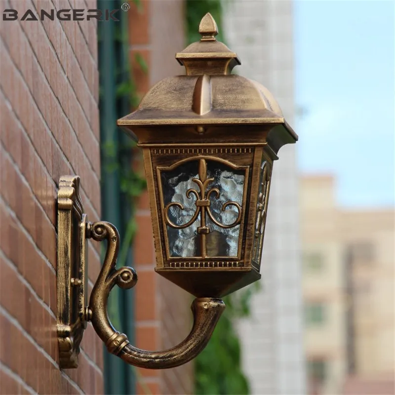 Европейский Водонепроницаемый светодиодный настенный светильник винтажный