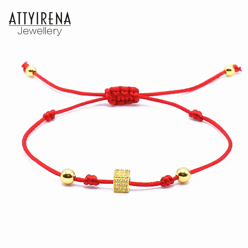 Красная Нить браслеты ручной работы макраме крошечный куб микрозакрепка