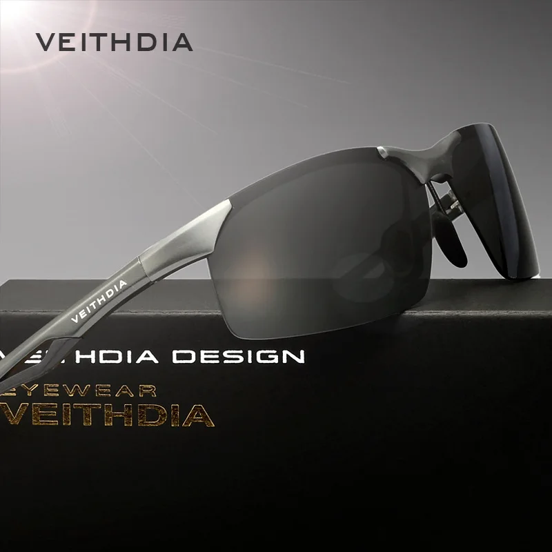 

VEITHDIA Aluminum Magnesium Classic Brand Men's Sunglasses Polarzed Sun Glasses Eyewear Accessories oculos For Men Male 6591