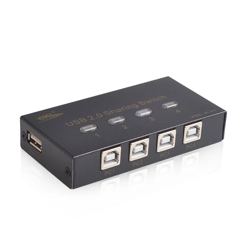 2 порта 4 USB 0 совместное использование переключатель адаптер Коробка для ПК