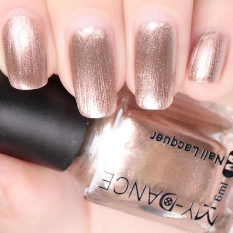 6 мл зеркальный эффект металлик лак для ногтей Пурпурная роза Золото Серебро Хром