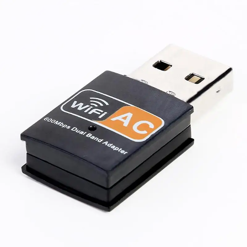 Беспроводной USB WiFi адаптер 600 Мбит/с PC сетевая карта 2,4+ 5G двойной диапазоновый приемник 600 Мбит/с Высокоскоростная передача 11AC двойная частота