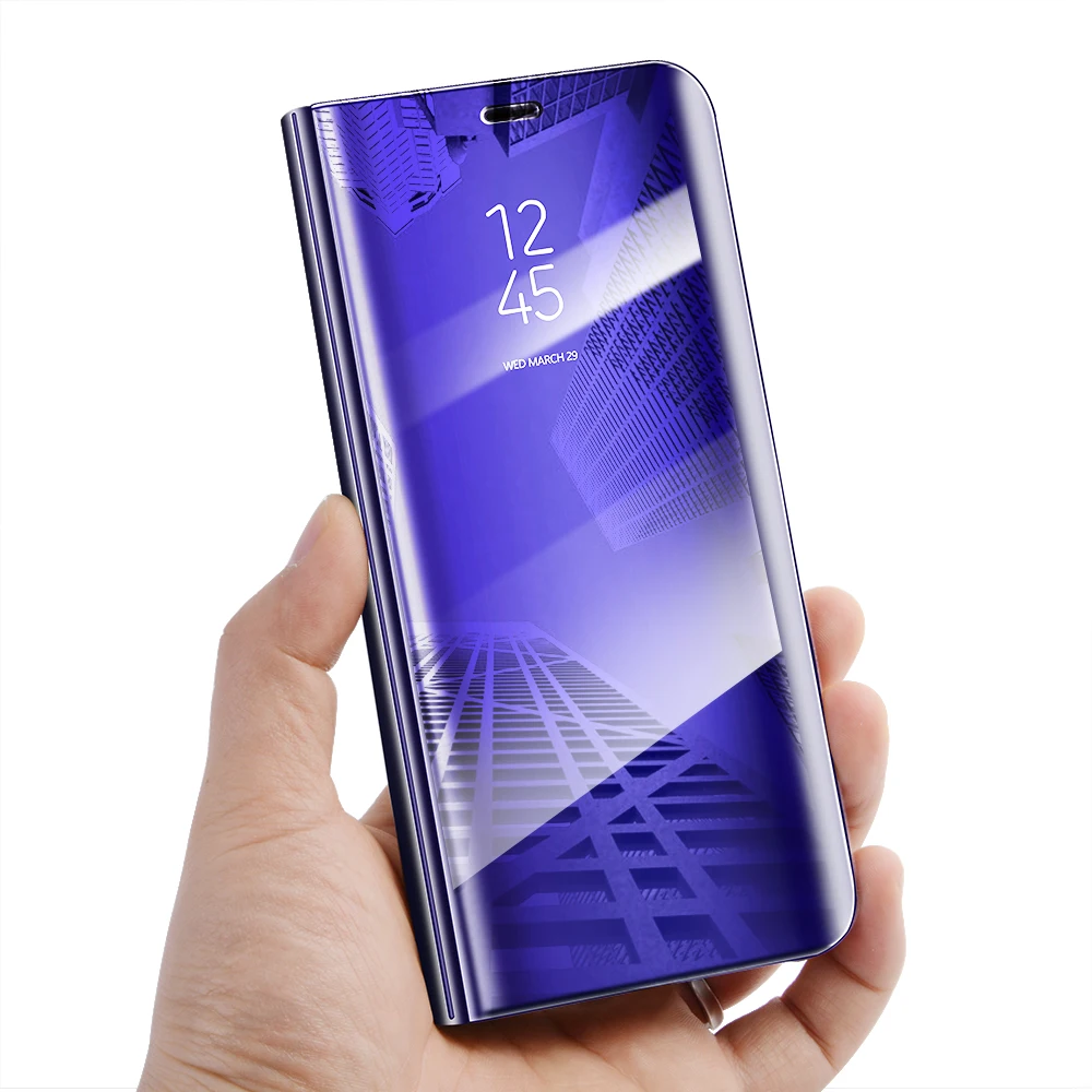 Зеркало флип чехол для huawei p20 P9 P10 плюс Clear View кожаный чехол для huawei Коврики 10 Pro Коврики 8 9 Pro Smart Case Honor 9 Lite
